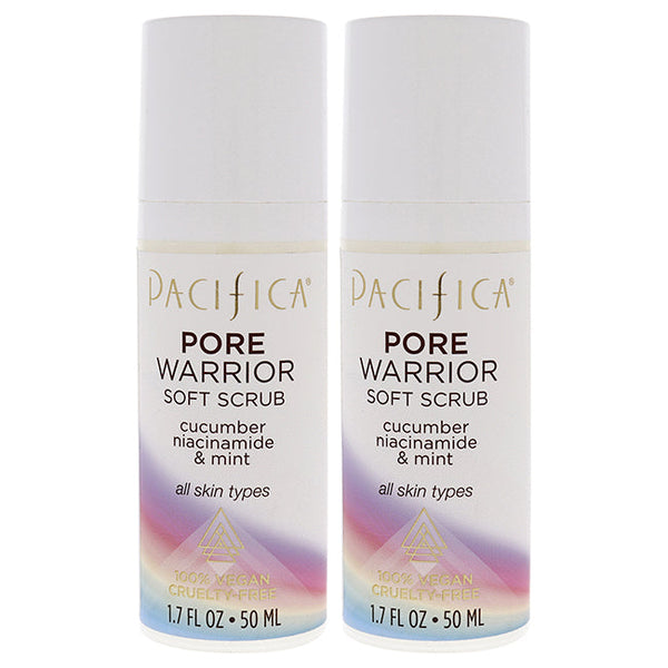 Pacifica Pore Warrior Soft Scrub by Pacifica for Unisex - 1.7 oz Scrub - Pack of 2