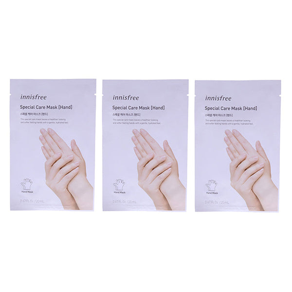 Innisfree Special Care Hand Mask by Innisfree for Unisex - 0.67 oz Mask - Pack of 3