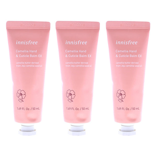 Innisfree Enriching Hand and Cuticle Balm - Camellia by Innisfree for Unisex - 1.69 oz Balm - Pack of 3
