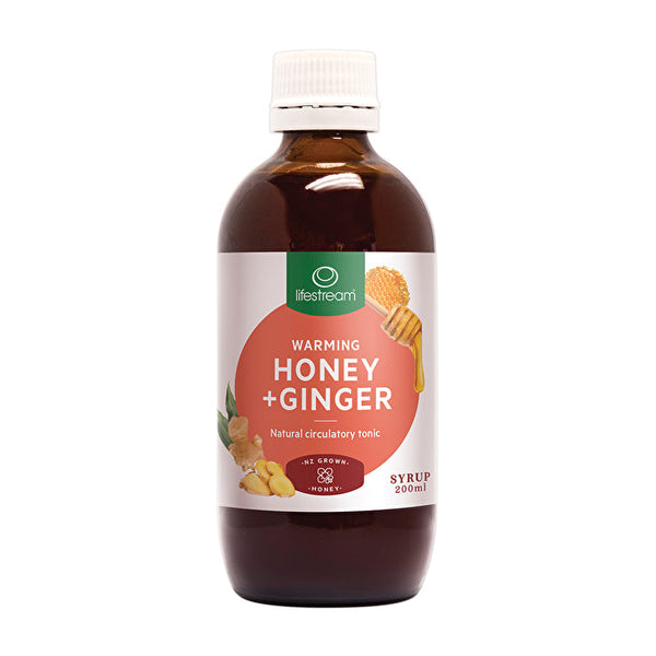 LifeStream Warming Honey & Ginger Syrup 200ml