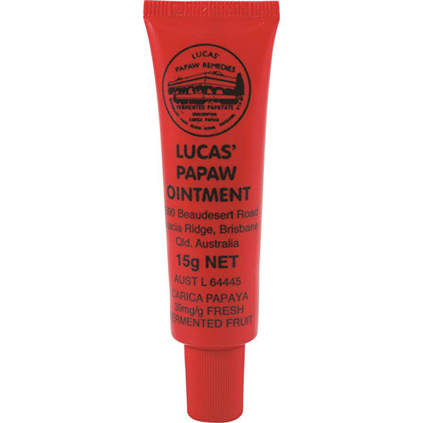 LUCAS PAWPAW REMEDIES Lucas' Pawpaw Remedies Papaw Ointment Lip Applicator Tube 15g