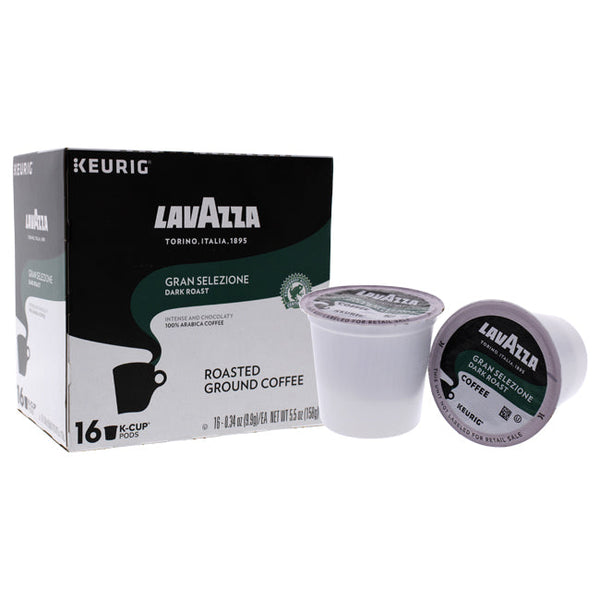 Lavazza Gran Selezione Dark Roast Ground Coffee Pods by Lavazza for Unisex - 16 x 0.34 oz Coffee