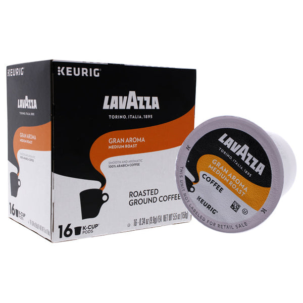 Lavazza Gran Aroma Medium Roast Ground Coffee Pods by Lavazza for Unisex - 16 x 0.34 oz Coffee