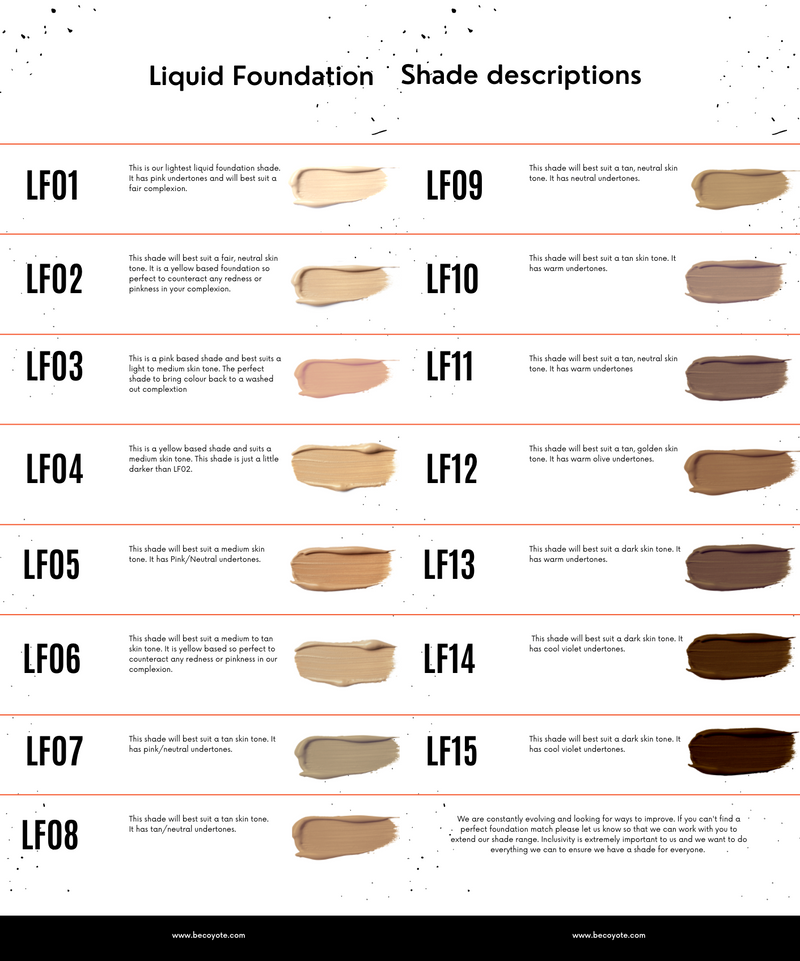 Be Coyote Liquid Foundation 30ml LF07