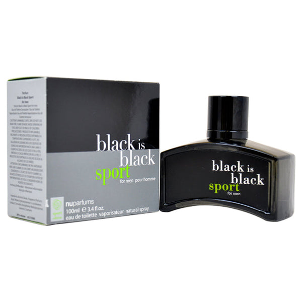 Nuparfums Black Is Black Sport by Nuparfums for Men - 3.4 oz EDT Spray