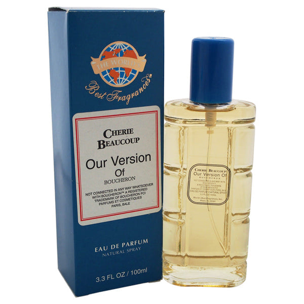 The Worlds Best Fragrances Cherie Beaucoup Our Version of Boucheron by The Worlds Best Fragrances for Men - 3.3 oz EDP Spray