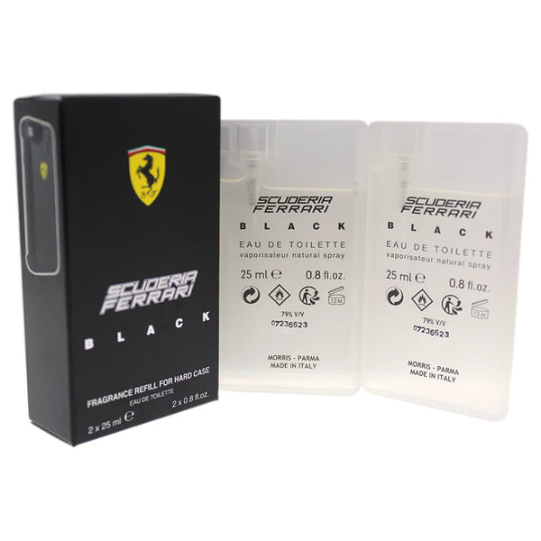 Ferrari Ferrari Black Fragrance Refill For Hard Case by Ferrari for Men - 2 x 0.8 oz EDT Spray (Refill)