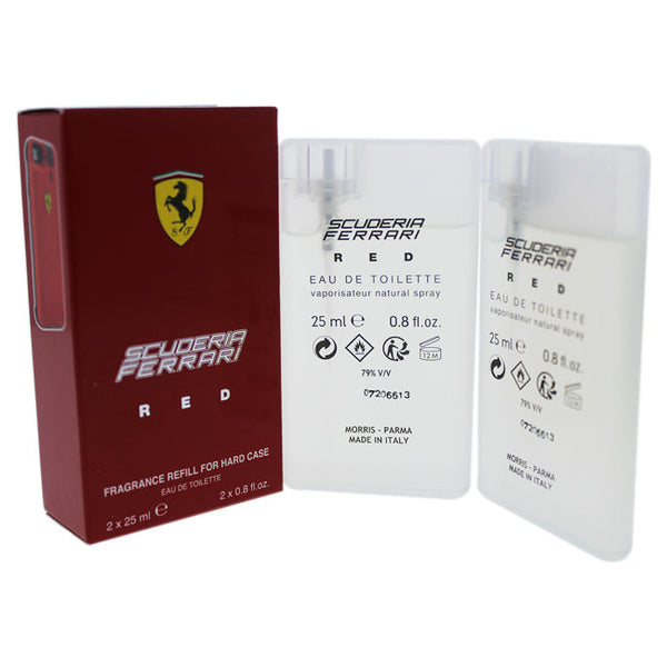 Ferrari Ferrari Red Fragrance Refill For Hard Case by Ferrari for Men - 2 x 0.8 oz EDT Spray (Refill)