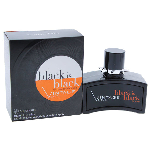 Nuparfums Black is Black Vintage Vinyl by Nuparfums for Men - 3.4 oz EDT Spray
