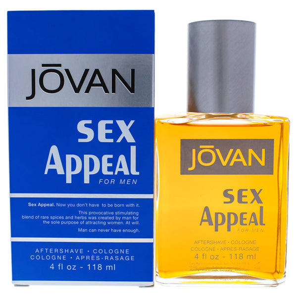 Coty Jovan Sex Appeal by Coty for Men - 4 oz After Shave Splash