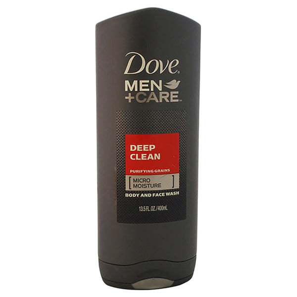 Dove Deep Clean Body and Face Wash by Dove for Men - 13.5 oz Body Wash
