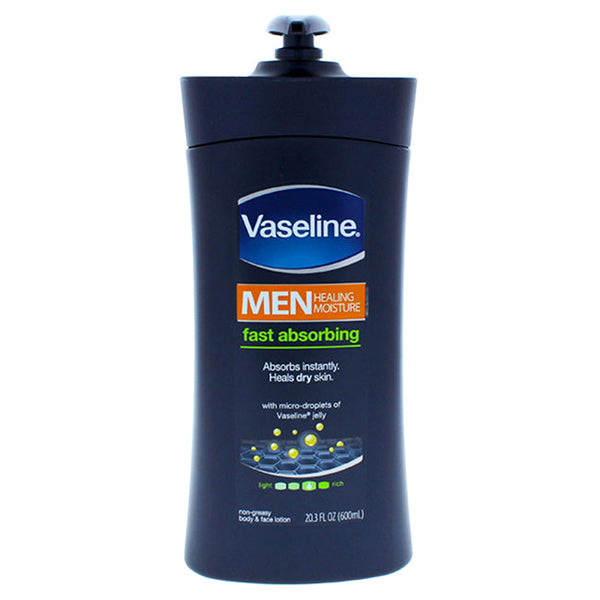 Vaseline Men Fast Absorbing Body & Face Lotion by Vaseline for Men - 20.3 oz Lotion
