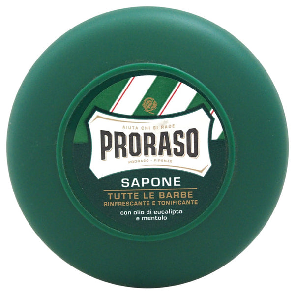 Proraso Refreshing And Invigorating Shaving Soap With Eucalyptus Oil & Menthol by Proraso for Men - 2.6 oz Shaving Soap