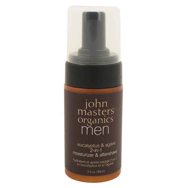 John Masters Organics Eucalyptus & Agave 2 in 1 Moisturizer & Aftershave by John Masters Organics for Men - 3 oz Moisturizer & After Shave