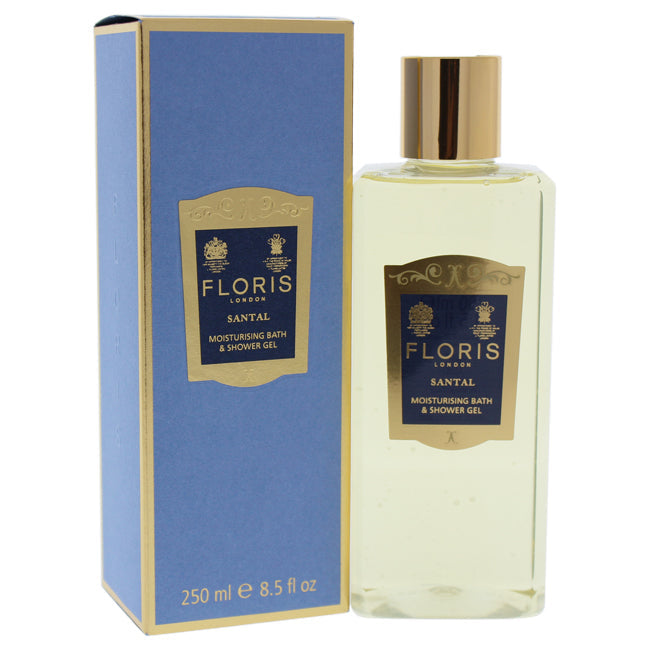 Floris London Santal Moisturising Bath & Shower Gel by Floris London for Men - 8.5 oz Bath & Shower Gel