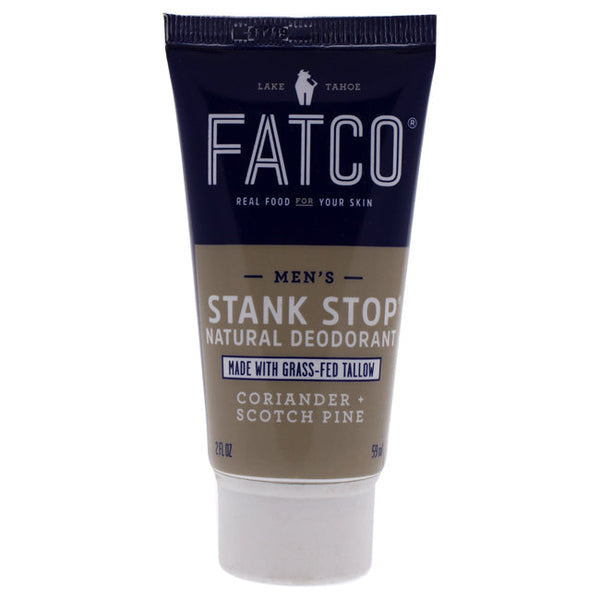 FATCO Mens Stank Stop Deodorant - Cypress & Coriander by FATCO for Men - 2 oz Deodorant- TUBE