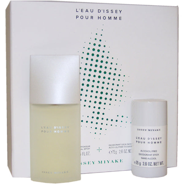Issey Miyake Leau Dissey by Issey Miyake for Men - 2 Pc Gift Set 2.5oz edt spray, 2.6oz deodorant stick