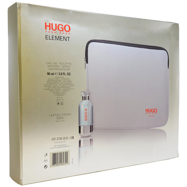 Hugo Boss Hugo Element by Hugo Boss for Men - 2 Pc Gift Set 3oz EDT Spray, Laptop Cover