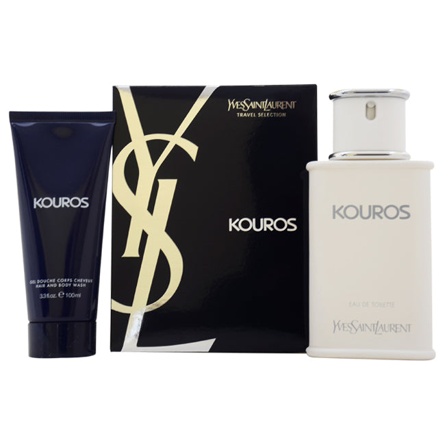 Yves Saint Laurent Kouros by Yves Saint Laurent for Men - 2 Pc Gift Set 3.3oz EDT Spray, 3.3oz All-Over Shower Gel