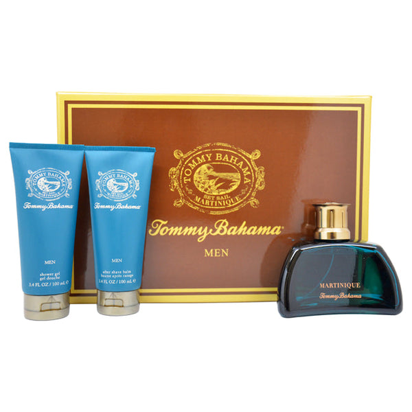 Tommy Bahama Tommy Bahama Set Sail Martinique by Tommy Bahama for Men - 3 Pc Gift Set 3.4oz EDC Spray, 3.4oz After Shave Balm, 3.4oz Shower Gel