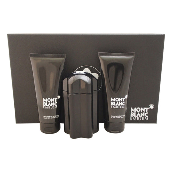 Mont Blanc Mont Blanc Emblem by Mont Blanc for Men - 3 Pc Gift Set 3.3oz EDT Spray, 3.3oz After Shave Balm, 3.3oz All-Over Shower Gel