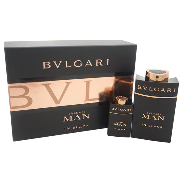Bvlgari Bvlgari Man In Black by Bvlgari for Men - 2 Pc Gift Set 3.4oz EDP Spray, 0.5oz EDP Spray