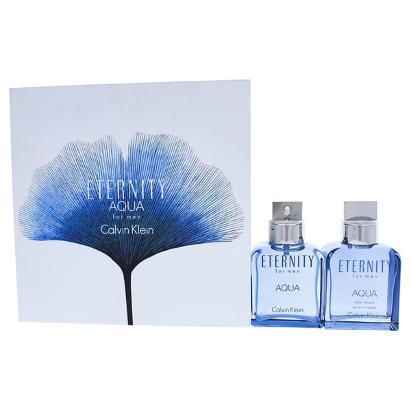 Calvin Klein Eternity Aqua by Calvin Klein for Men - 2 Pc Gift Set 3.4oz EDT Spray, 3.4oz After Shave