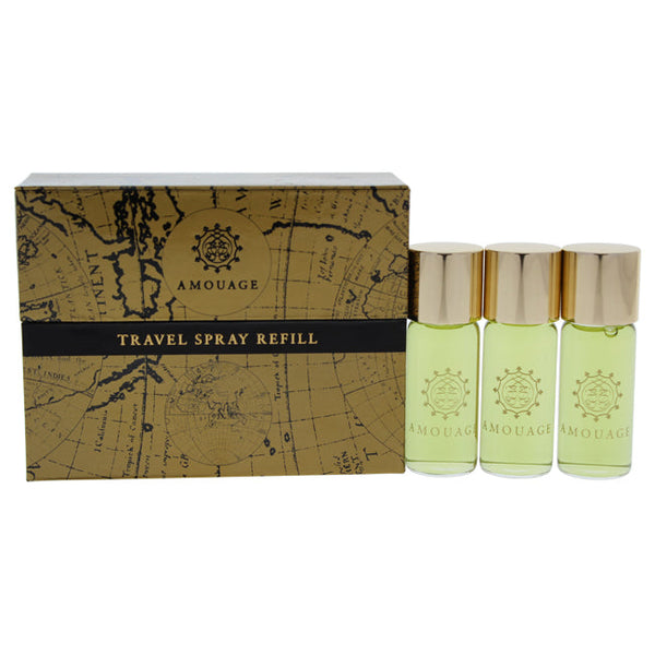 Amouage Memoir Travel Spray by Amouage for Men - 3 Pc Mini Gift Set 3 x 0.33oz EDP Spray (Refill)