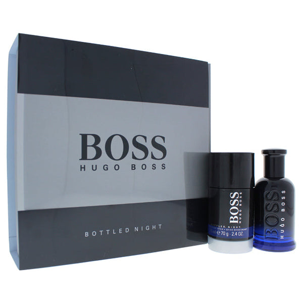 Hugo Boss Boss Bottled Night by Hugo Boss for Men - 2 Pc Gift Set 1.6oz EDT Spray, 2.4oz Deodorant Stick