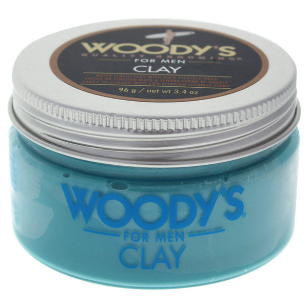 Woodys Matte Finish Clay by Woodys for Men - 3.4 oz Styling