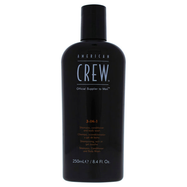 American Crew 3 In 1 Shampoo, Conditioner & Body Wash by American Crew for Men - 8.4 oz Shampoo, Conditioner & Body Wash