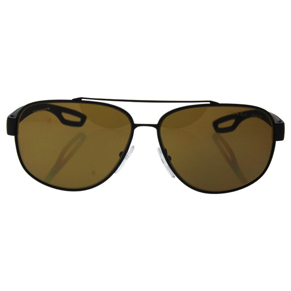 Prada Prada SPS 58Q DG0-5Y1 - Black Rubber/Brown Polarized by Prada for Men - 60-12-140 mm Sunglasses