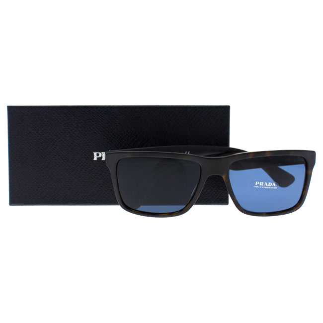 Prada Prada SPR 19S HAQ-5P2 - Matte Havana/Blue by Prada for Men - 59-17-145 mm Sunglasses