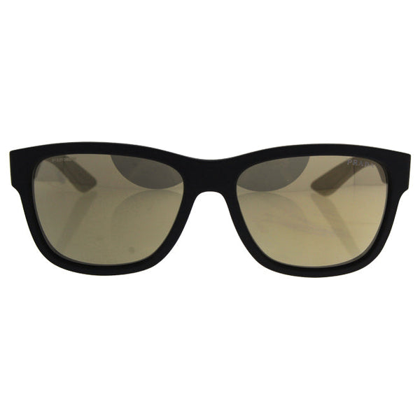 Prada Prada SPS 03Q DG0-1C0 - Black Rubber/Light Brown Gold by Prada for Men - 57-17-145 mm Sunglasses