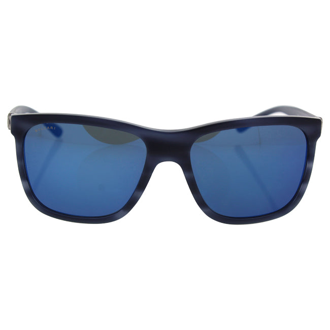 Bvlgari Bvlgari BV7027 5393/55 - Matte Striped Blue/Dark Blue by Bvlgari for Men - 57-17-140 mm Sunglasses