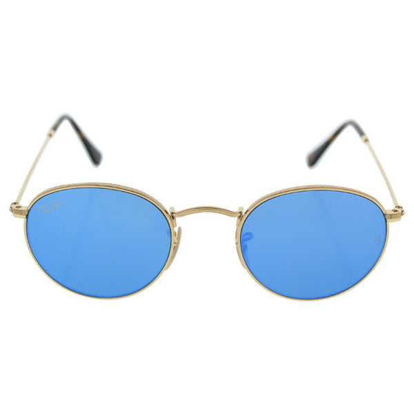 Ray Ban Ray Ban RB 3447-N 001/90 - Gold Shiny/Blue by Ray Ban for Men - 47-21-140 mm Sunglasses