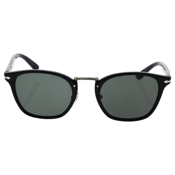 Persol Persol PO3110S 95/58 Typewriter Edition - Black/Green Polarized by Persol for Men - 51-22-145 mm Sunglasses