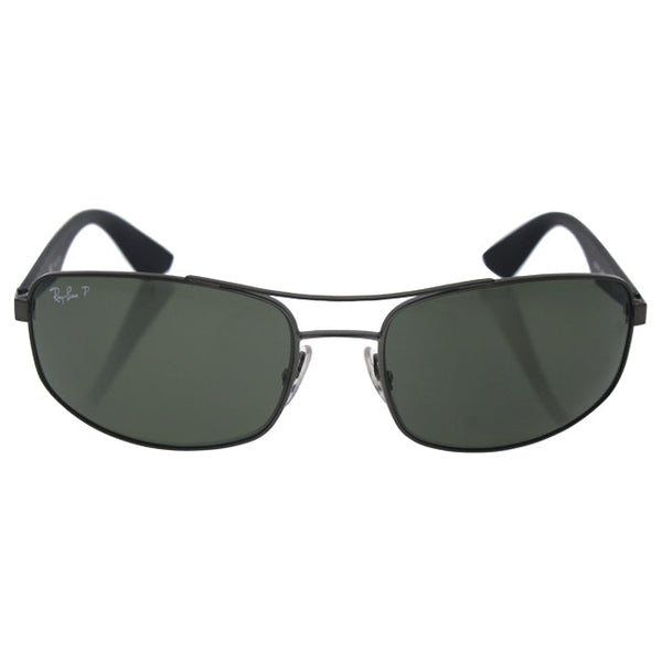Ray Ban Ray Ban RB 3527 029/9A - Glumental-Black/Green Polarized by Ray Ban for Men - 61-17-135 mm Sunglasses