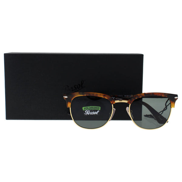 Persol Persol PO3105S 108/58 - Brown/Green Polarized by Persol for Men - 51-20-145 mm Sunglasses