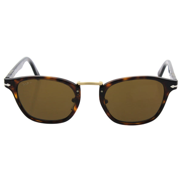 Persol Persol PO3110S 24/57 Typewriter Edition - Havana/Brown Polarized by Persol for Men - 49-22-145 mm Sunglasses