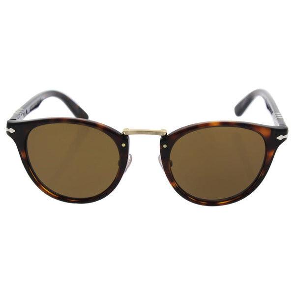 Persol Persol PO3108S 24/57 Typewriter Edition - Havana/Brown Polarized by Persol for Men - 47-22-145 mm Sunglasses
