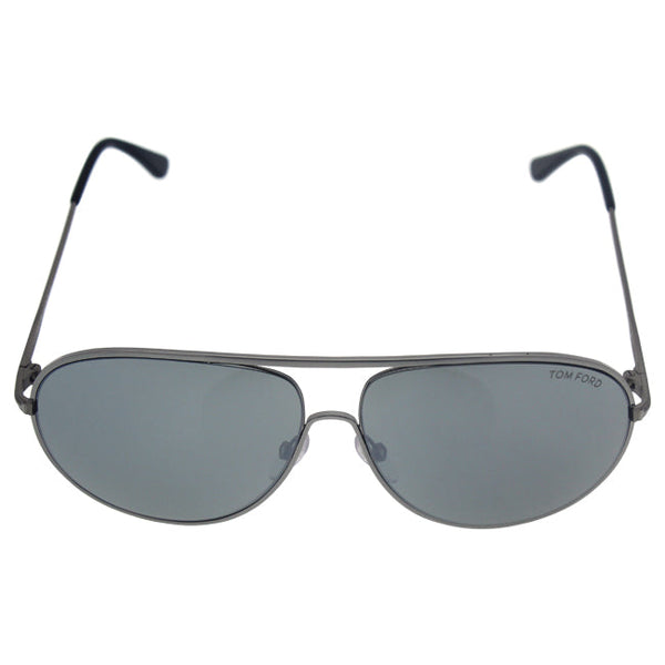 Tom Ford Tom Ford FT0450/S Cliff 14C - Shiny Ruthenium Grey/Grey by Tom Ford for Men - 61-11-140 mm Sunglasses