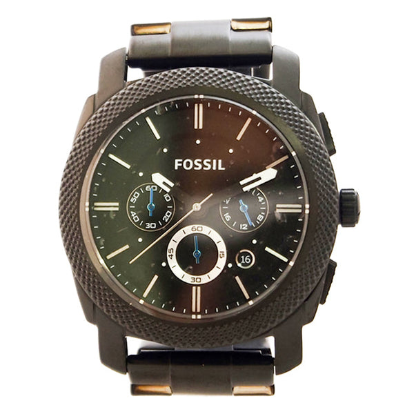 Fossil FS4552P Machine Chronograph Black Stainless Steel Watch by Fossil for Men - 1 Pc Watch