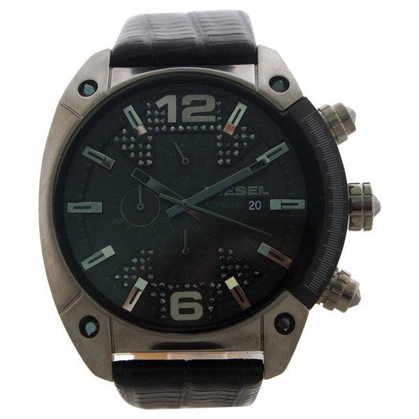 Diesel DZ4372 Overflow Stainless Steel Leather Chronograph Watch by Diesel for Men - 1 Pc Watch
