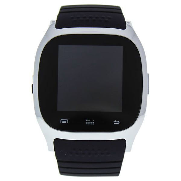 Eclock EK-B4 Montre Connectee Silver/Black Silicone Strap Smart Watch by Eclock for Men - 1 Pc Watch