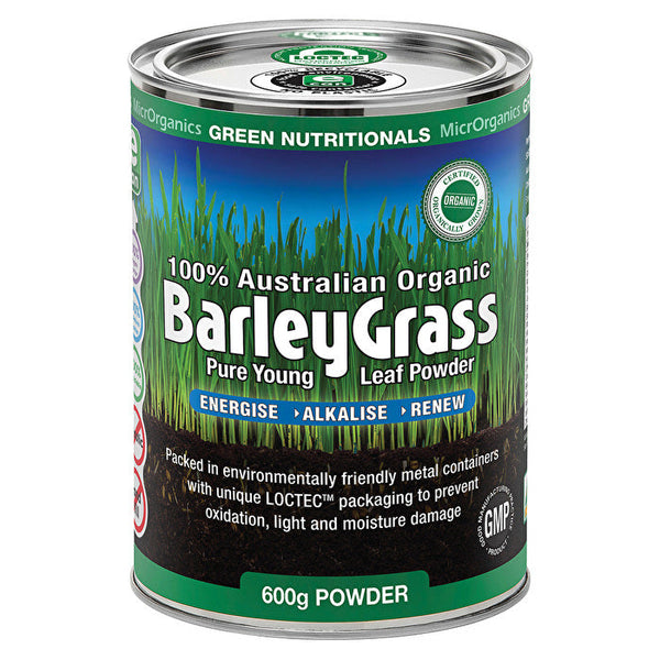 MicrOrganics Green Nutritionals Organic Australian BarleyGrass Powder 600g
