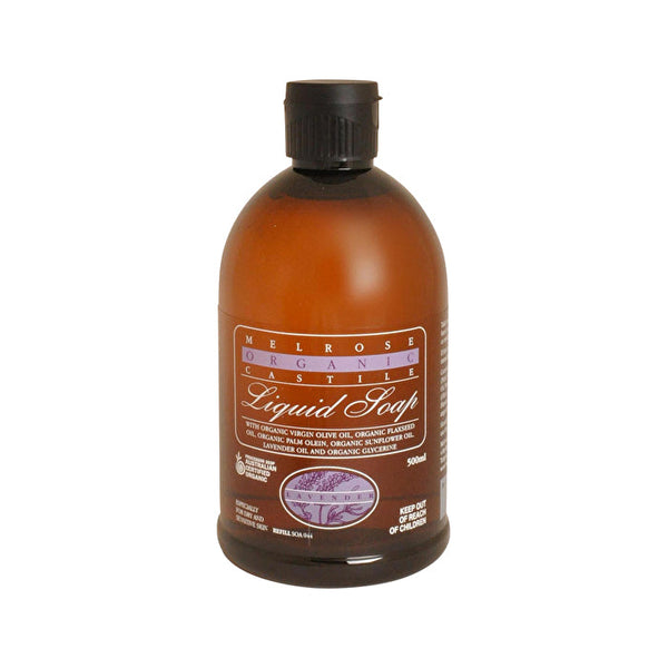 Melrose Organic Castile Liquid Soap Lavender Refill 500ml
