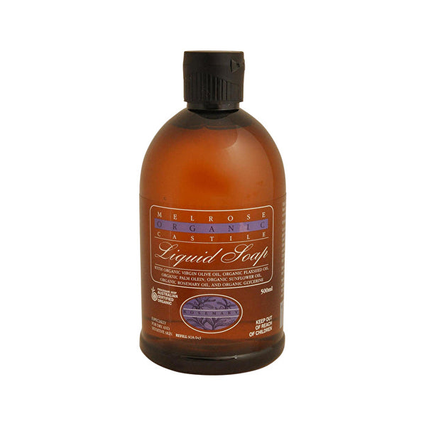 Melrose Organic Castile Liquid Soap Rosemary Refill 500ml