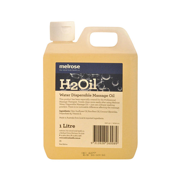 Melrose H2Oil Water Dispersible Massage Oil 1000ml