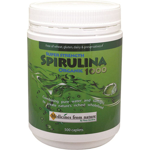 Medicines From Nature Super Strength Spirulina Organic 1000 500c